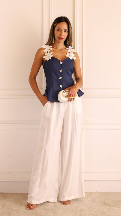 Amelie denim top